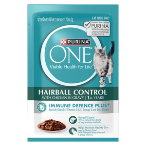 PURINA ONE® Adult Hairball Control with Chicken Wet Cat Food 85g