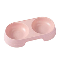 Double-Eye Plastic Bowl for Pets Food and Water Serving, Durable & Easy to Clean
