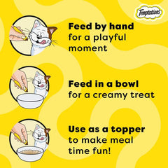 Temptations Creamy Cat Treats with Maguro & Scallop Flavor