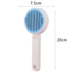 Colourful Self-Cleaning Pet Grooming Brush Hair Remover Pin Comb for Cats & Dogs