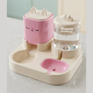 Automatic Dog and Water Feeder 2 in 1 Automatic Water Dispenser for Cat & Dog