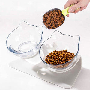 15° Tilted Elevated Pet Feeder for Cats & Dogs
