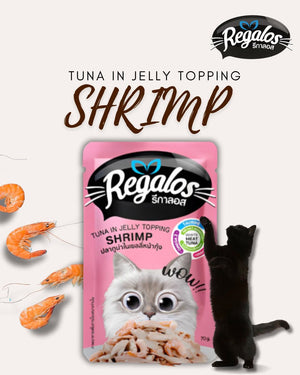 Regalos Pouch Tuna in Jelly Topping Shrimp 70g