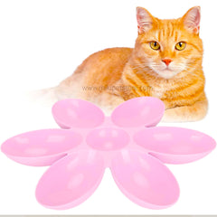 Flower Petal Cat Food Bowl – Stress-Free Feeder for Food & Water