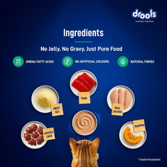 Drools Adult Cat Pouch Tuna Mousse Flavor 80g