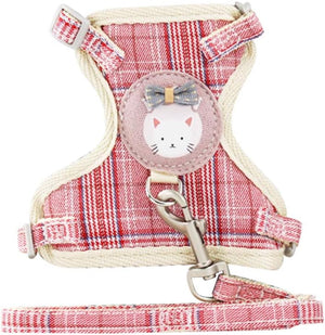 Pet Nylon Mesh Harness and Leash Set for Cats and Dogs Adjustable Vest Harness