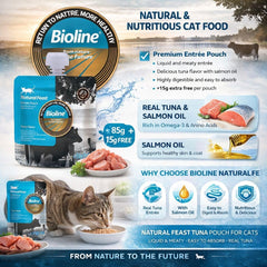 Bioline Natural Feast Entree Pouch Tuna Flavor 85g+15g