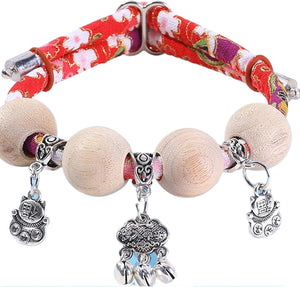 Chinese Longevity Lock Bell Collar for Cats