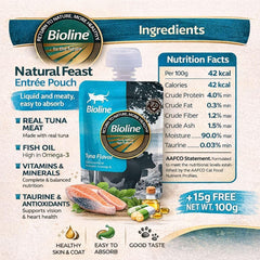 Bioline Natural Feast Entree Pouch Tuna Flavor 85g+15g