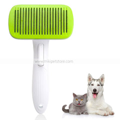 Self-Cleaning Pet Hair Remover Slicker Brush for Dogs & Cats – Comfortable Grip for Undercoat Grooming