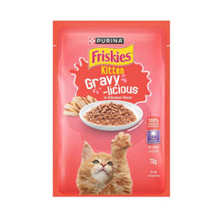 Purina Friskies Kitten Cat Pouch Gravy Licious in Chicken Flavor 70g