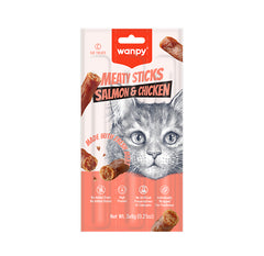 Wanpy Meaty Sticks Cat Treat Cat Salmon & Chicken 21gm