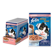 Purina Felix Adult Salmon in Gravy Wet Cat Food 85gm