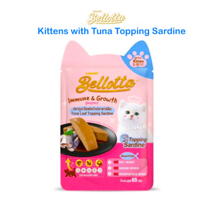 Bellotta Kitten Pouch Tuna Loaf Topping Sardine 65g