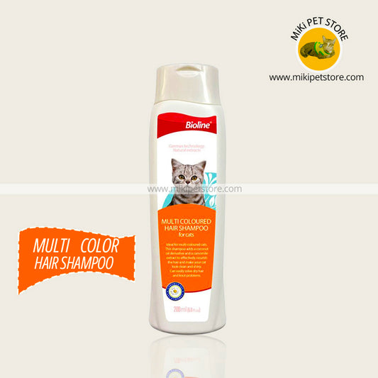 Bioline Multi Coloured Hair Shampoo for Cat-200 ml