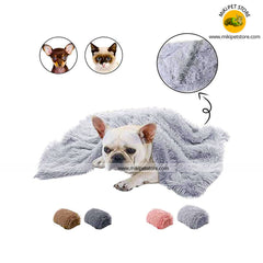 Reversible Fluffy Fur Pet Blanket – Washable Sleeping Mat for Dogs & Cats