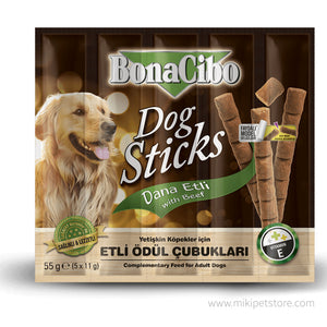 BonaCibo Dog Sticks Meat and Beef Treat