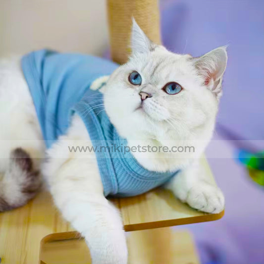 Cotton Summer Vest – Breathable & Lightweight Pet Shirt for Cat & Puppies