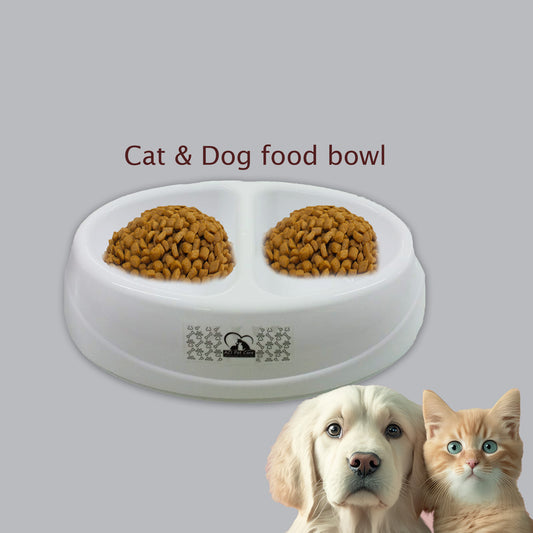 Cat & Dog Food Bowl – Double Section (Big Size)