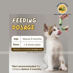 Cat treat sticks with grass – safe, tasty, and healthy food option for cats