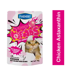 Faenbei Popping Beads Cat Snack with Chicken Astaxanthin 70g