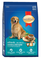SmartHeart Adult Dog Food Chicken & Liver Dry Dog Food for Adult Dogs