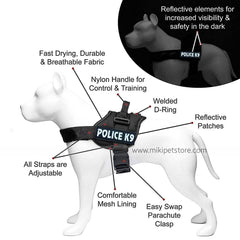Dog K9 Police Dog Harness Vest