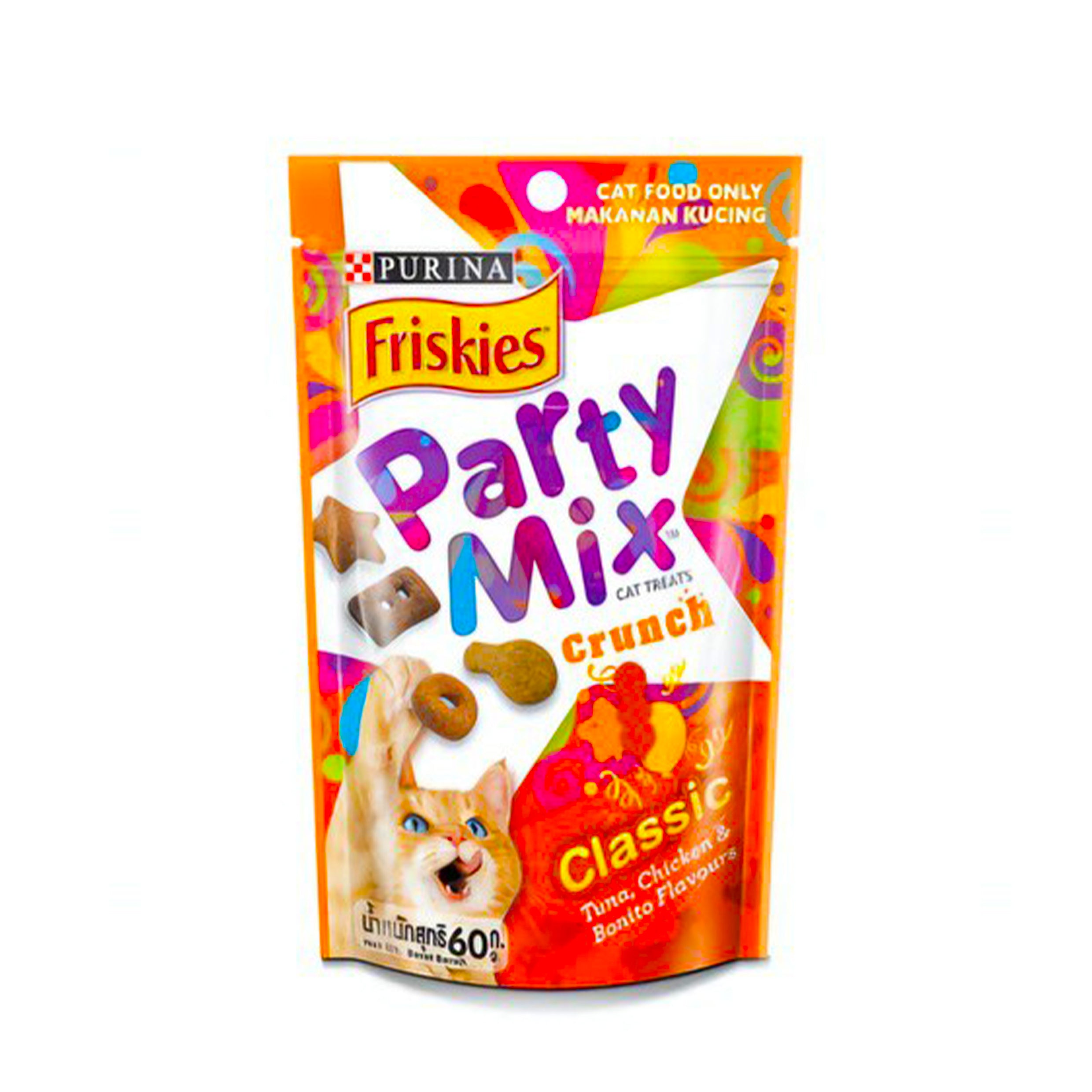 Friskies Party Mix Cat Treat – Classic Crunch 60gm