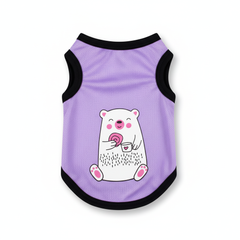 Summer Pet Vest – Breathable Cartoon Print Clothes for Cats & Small Dogs