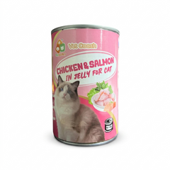 Taido Pet Vet Coach Cat Canned Food Chicken & Salmon in Jelly 400g