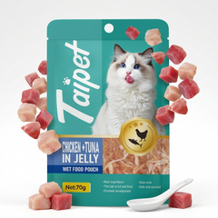 Taipet Cat Wet Food Pouch Chicken & Tuna in Jelly-70g