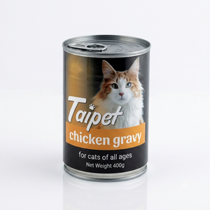 Taipet Can Cat Food Chicken in Gravy For Both Adults & Kittens 400g