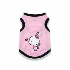 Summer Pet Vest – Breathable Cartoon Print Clothes for Cats & Small Dogs