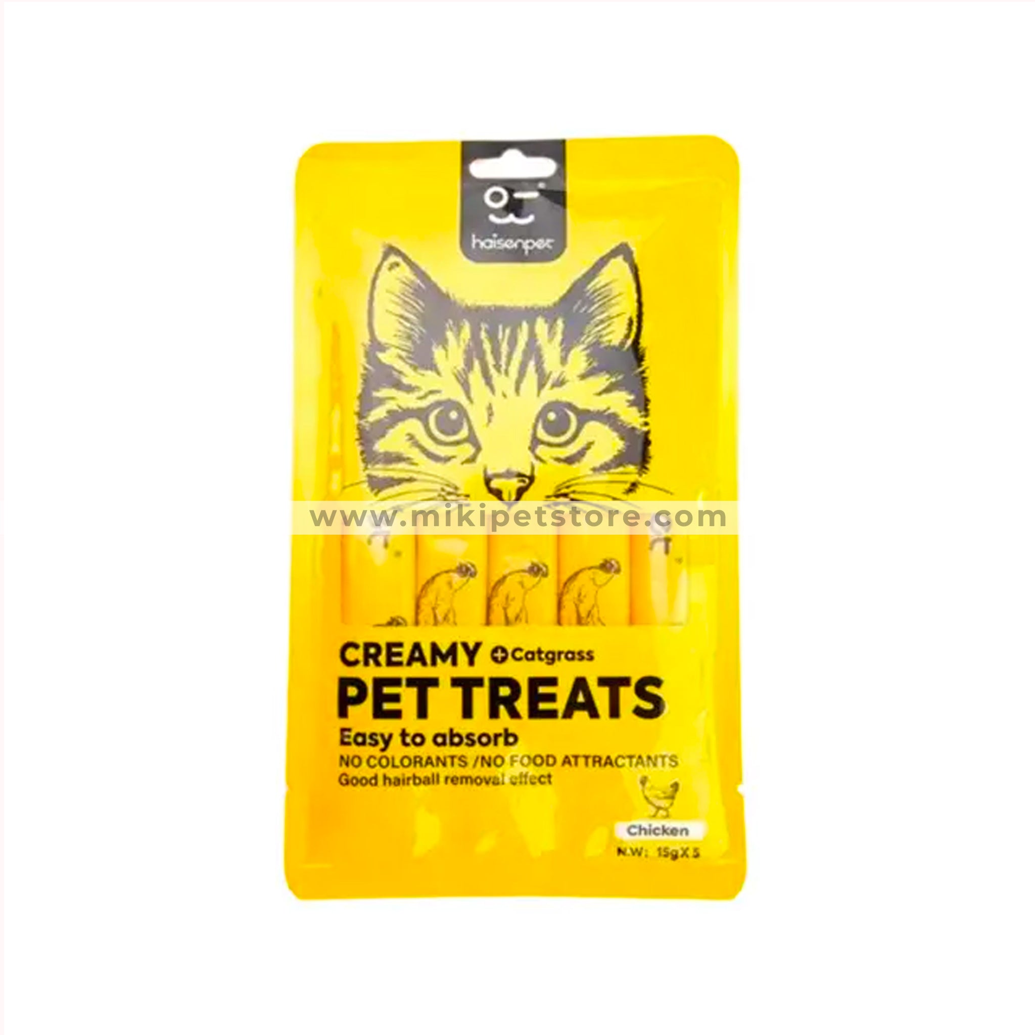 Haisenpet Creamy Cat Treat Chicken 75gm
(5×15gm)