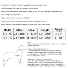 Cute Plaid Cat Harness and Leash Set Adjustable Rope Style for Outdoor Travel