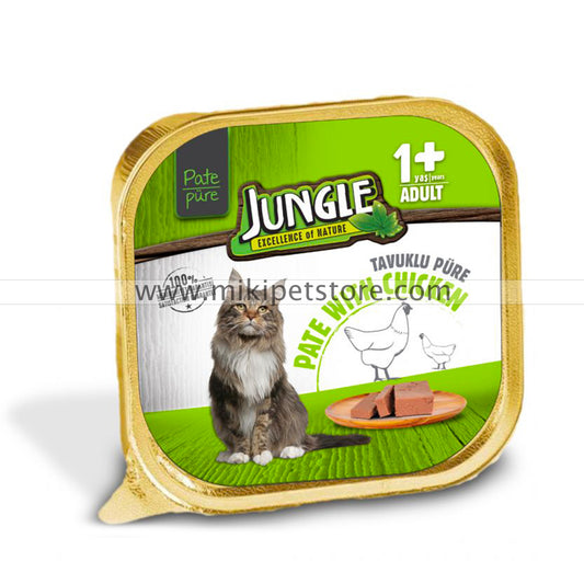 Jungle Adult Cat Food Pate with Chicken 100gm