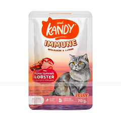 Kandy IMMUNE Formula Pouch Tuna Topping Lobster in Jelly for All Ages 70g