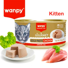 Wanpy Kitten Gourmet Gold Paste Can With Chicken 85gm