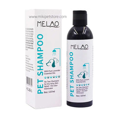Melao Organic Natural Pet Shampoo – Lavender Essential Oil, Tear-Free Formula (237ml)