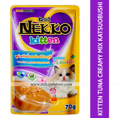NEKKO KITTEN 70G - TUNA CREAMY MIX KATSUOBUSHI