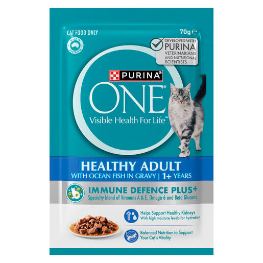 PURINA ONE Adult with Oceanfish in Gravy Cat Wet Pouch 85 gm