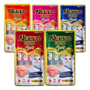 Nekko Gold Creamy Treats for Cat 14gx4pcs