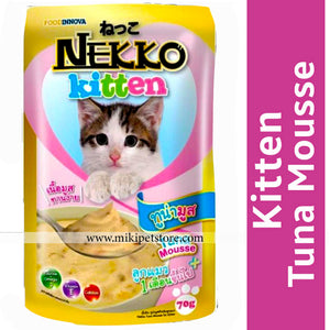 Nekko Kitten Cat Pouch Tuna Mousse Flavour 70gm