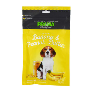PRAMA Banana & Peanut Butter Dog Treats 70gm