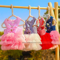 All-Season Cat & Puppy Party Dress - Stylish Outfit for Every Occasion