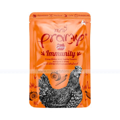 Pramy Cat Pouch Immunity Chicken Meat Topping Pumpkin And Carrot In Gravy 70gm (All Life Stages)