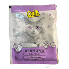 Quik Odor Remover Cat Litter Deodorizing Powder Lavender 25gm