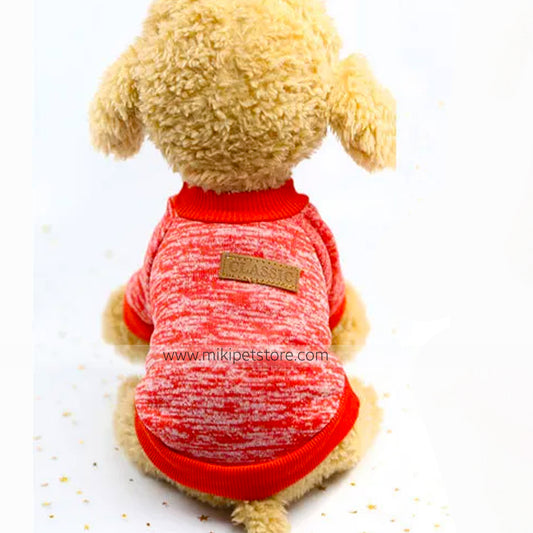 Cozy Fleece Pet Sweater – Warm Dog & Cat Jumper for Small to Large Pets