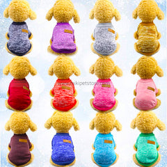 Cozy Fleece Pet Sweater – Warm Dog & Cat Jumper for Small to Large Pets