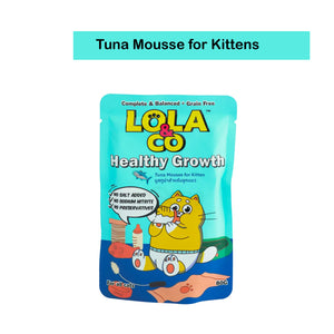 Lola & Co Healthy Growth Pouch Tuna Mousse for Kittens 80g